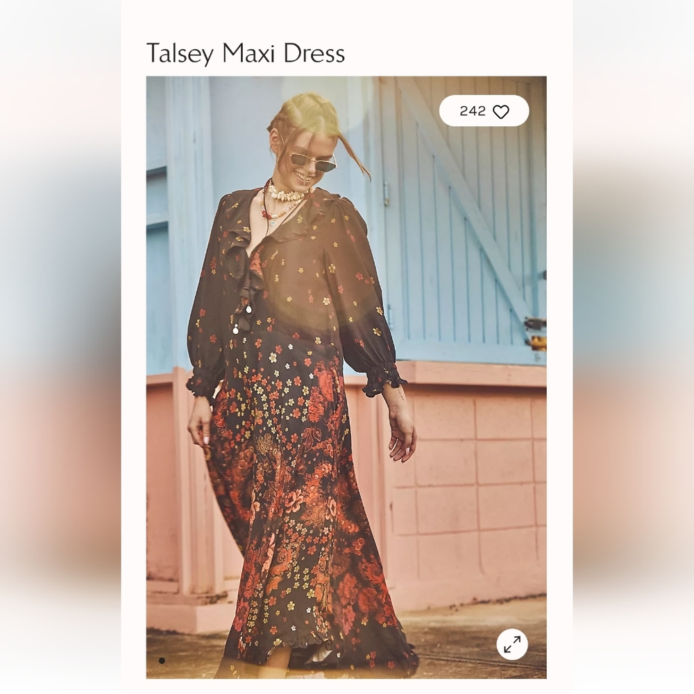 #208- Free People Talsey Maxi Dress NWOT